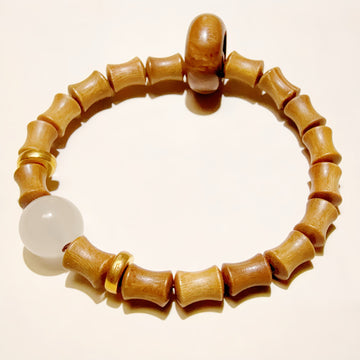 Natural Jade Bamboo Buddhist Bracelet – Protects Peace and Cleanses Your Energy Field