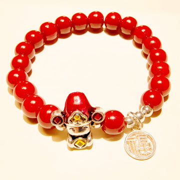 Fortune Cinnabar God of Wealth Bracelet – Attract Wealth, Ward Off Evil, Protect Peace and Safety