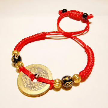 Feng Shui Coin Wealth Bracelet-Wealth & Protection