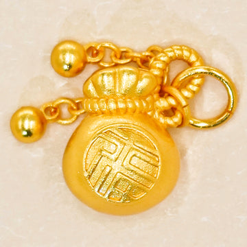 Money Pocket Fu Gold Charm – Embrace Blessings, Fortune, and Prosperity