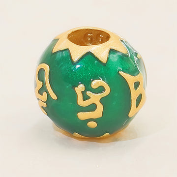 Green Harmony Sphere Charm – Symbol of Growth, Balance & Positive Energy