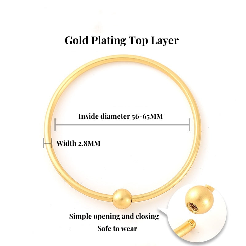 Gold-Plated Feng Shui Charm Bracelet Base