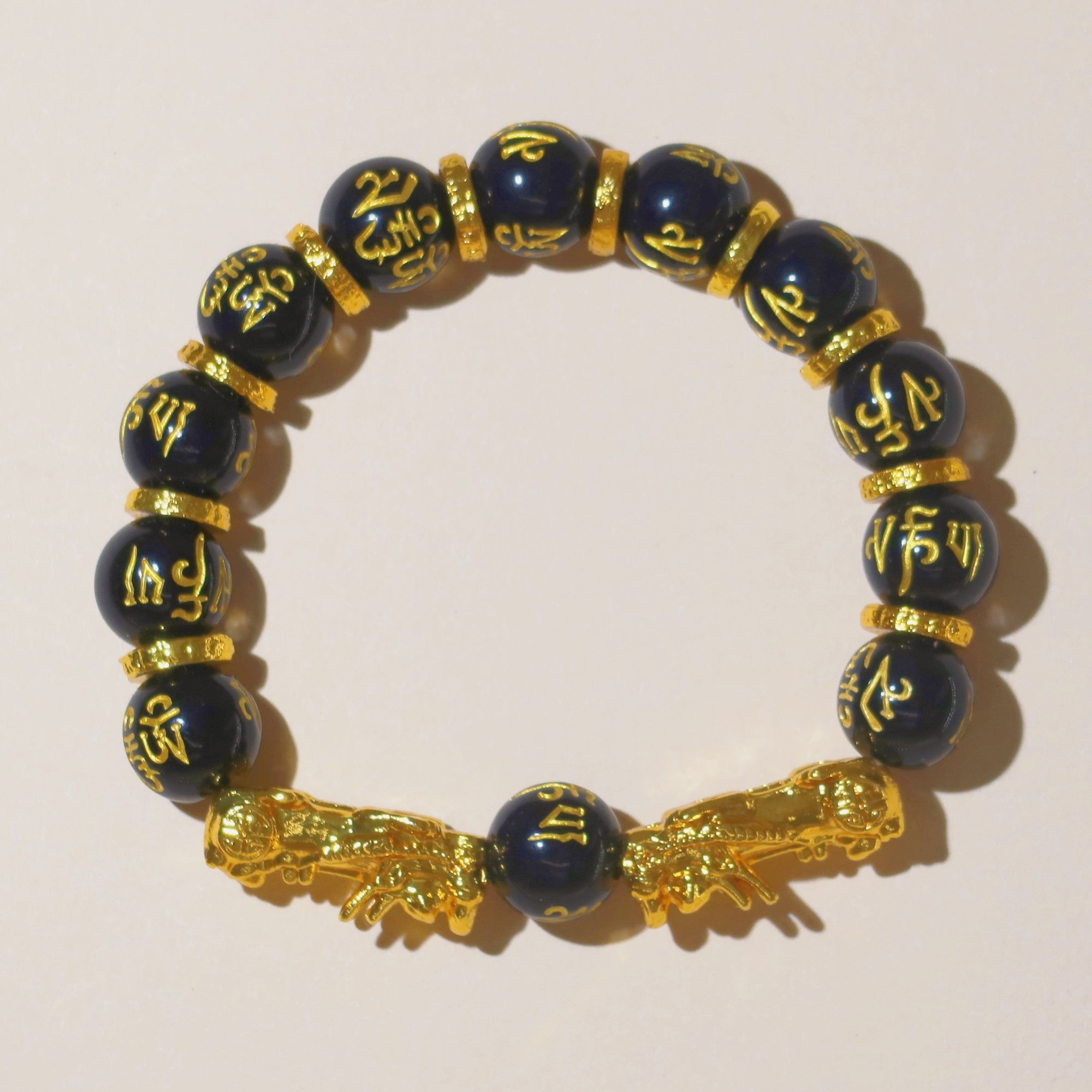 Obsidian Pi Xiu Wealth Bracelet-Prosperity and Peace