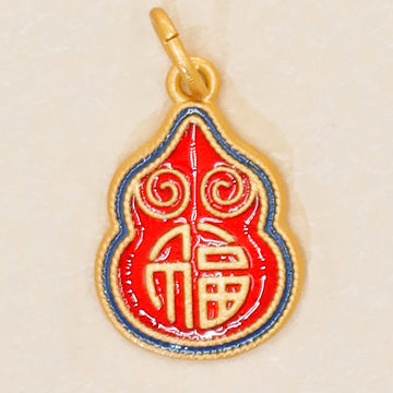 Fortune Gourd Gold Charm – Attract Blessings and Good Fortune