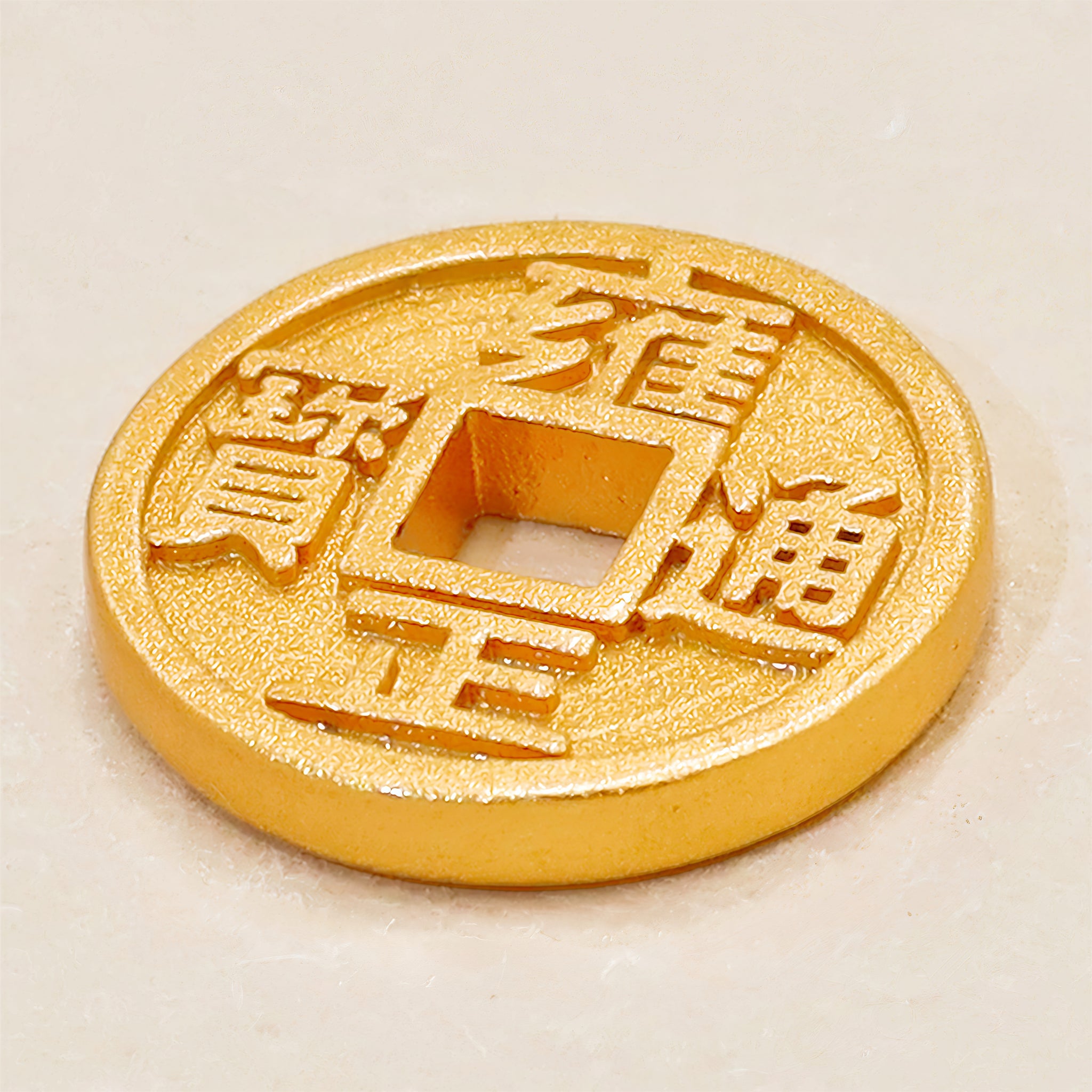 FengShui Coin Gold Plating Charm – Attract Wealth, Luck, and Protection