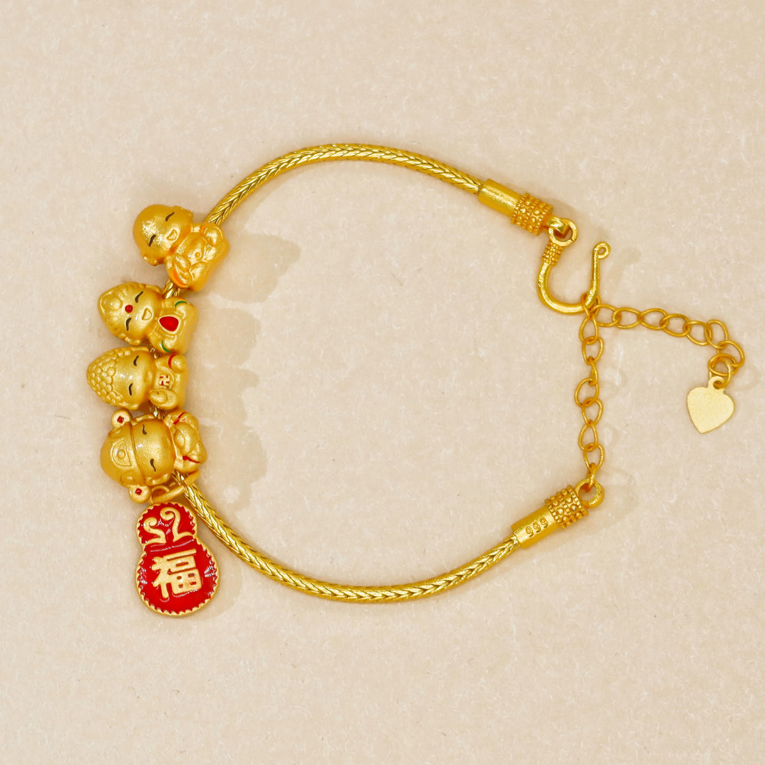 Gold-Plated Snake Bracelet