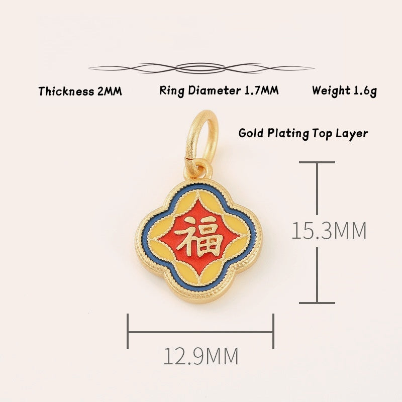 Lucky Fu Gold Charm – Attract Fortune and Joy